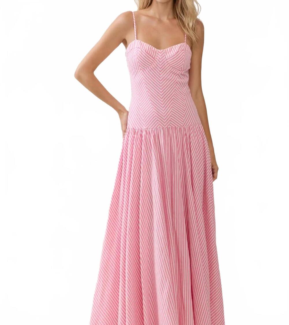NEW TCEC women's sweetheart corset dress in pink